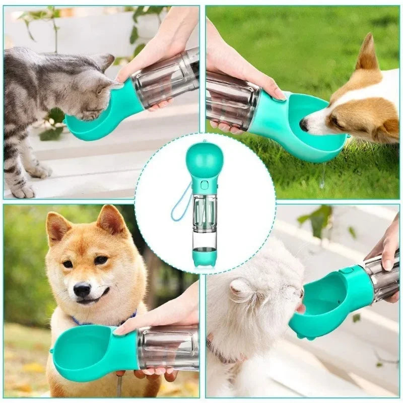 Botella de agua portátil para gatos y perros